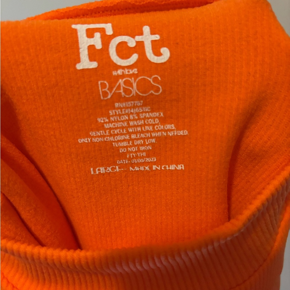 Women's Orange Sleeveless Top - Picture 2 of 2